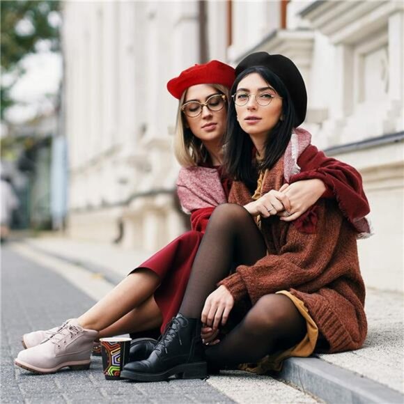 10 Piece Artificial Wool Beret for Woman, Artist Hat, French Style Beret Hat Set - Picture 5 of 7